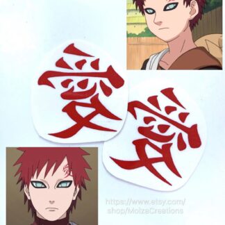Gaara Temporary Tattoos – Set of 2 – Naruto