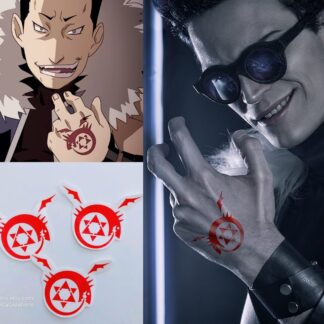 Ouroboros Homunculus temporary tattoos - Fullmetal Alchemist cosplay