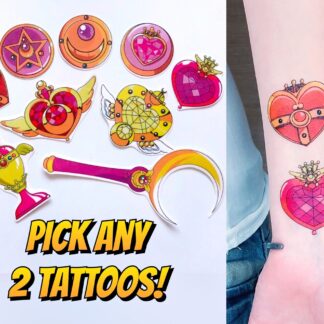 Sailor Moon Magical Brooch Temporary Tattoos – Sailor Moon
