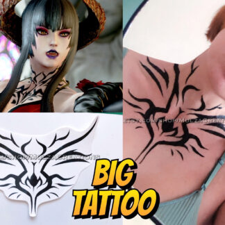 Eliza Temporary Chest & Neck Tattoo – Tekken
