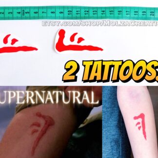 Mark of Cain Temporary Tattoos – Set of 2 – Supernatural