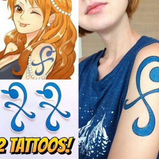Nami temporary tattoos - set of 2 - One Piece cosplay