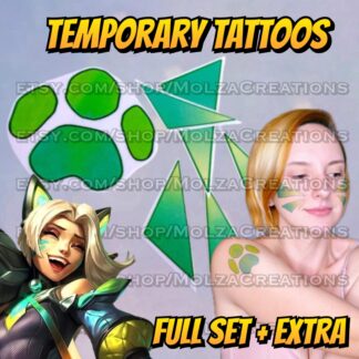 Battle Cat Jinx Temporary Tattoo Set – League of Legends