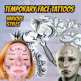 Vallaslin Temporary Face Tattoos – Dragon Age