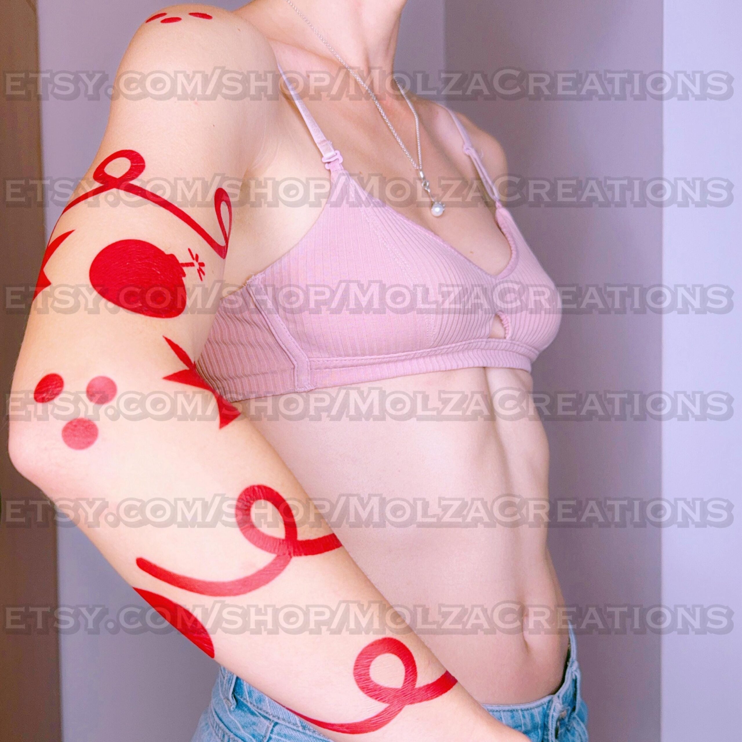 Cherri Bomb Temporary Tattoo Set – Hazbin Hotel