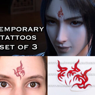 Luo Binghe Temporary Forehead Tattoos – Set of 3 – Scum Villain’s Self-Saving System