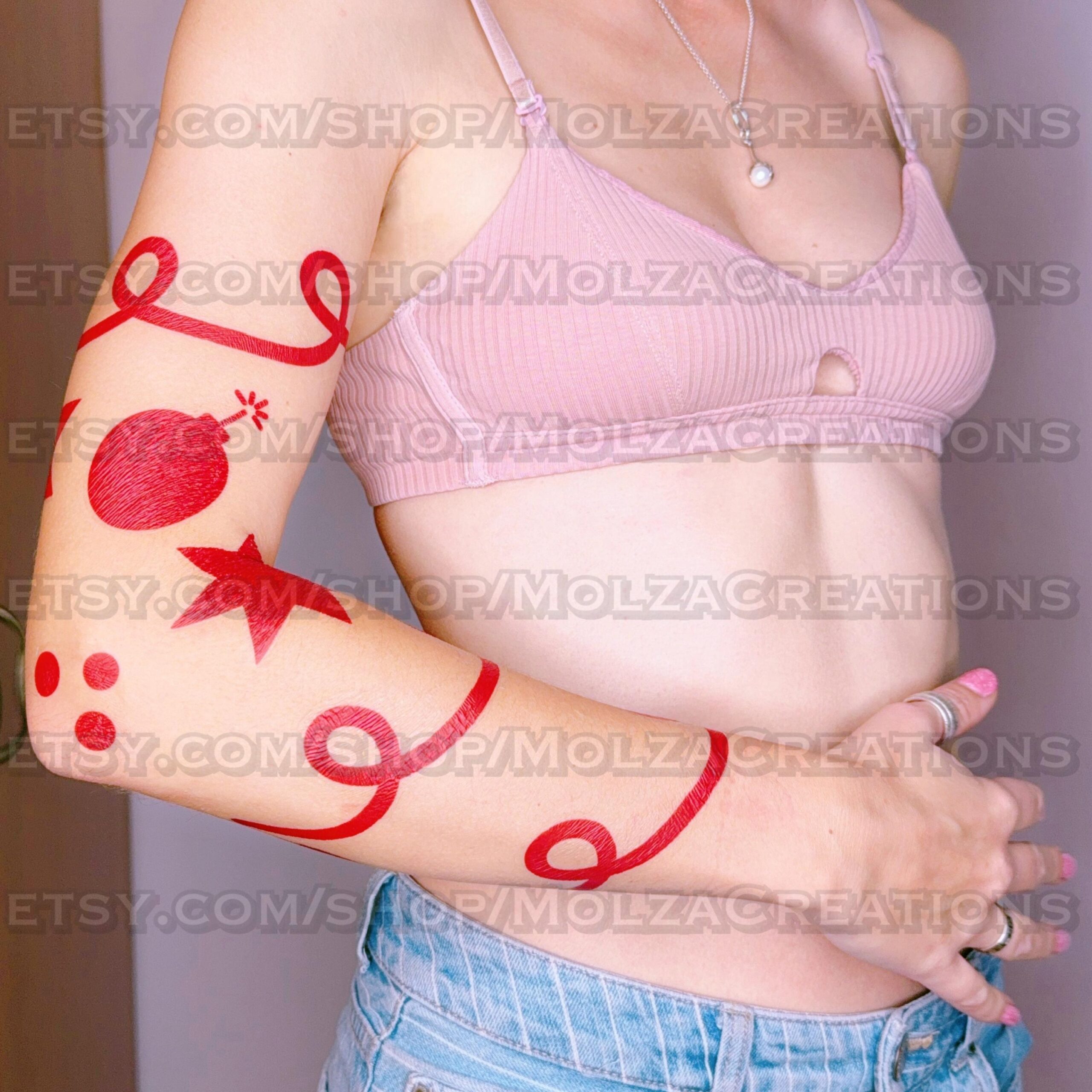 Cherri Bomb Temporary Tattoo Set – Hazbin Hotel