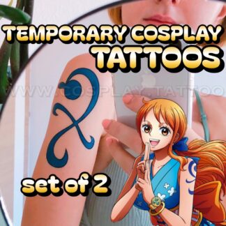 Nami temporary tattoo set from One Piece